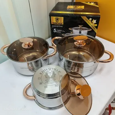 KAISA VILLA 3pcs Premium Cookware Set KV-1043