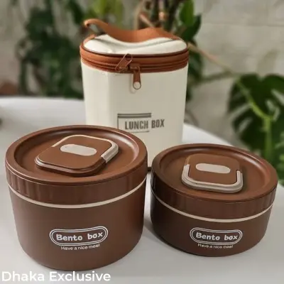 Premium 2-Piece Bento Lunch Box Set with Insulated Carry Bag secondary