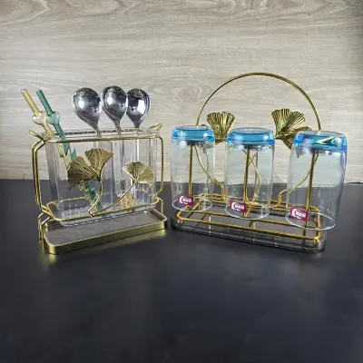 2 pcs combo Spoon and Glass holder