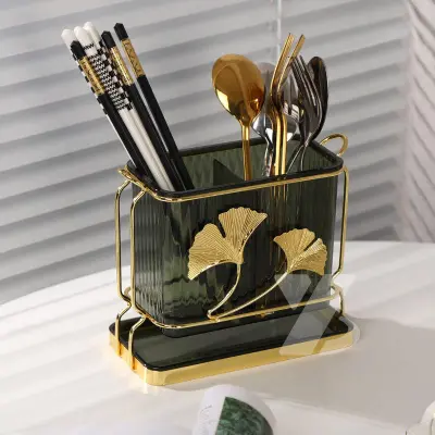 Ginkgo Leaf Luxury Cutlery Holder
