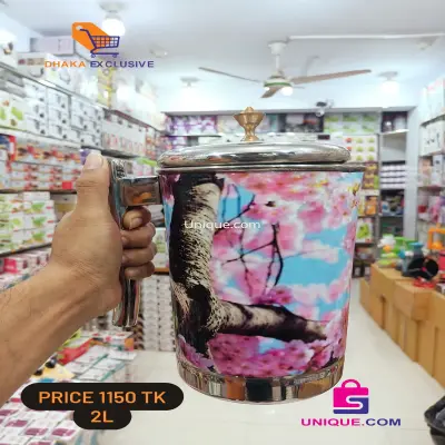 2 litter Jumbo Stainless Steel Laser print Jug