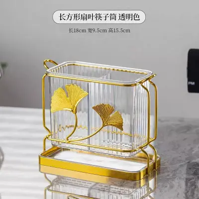 Fiber Plastic spoon holder with metal stand White 2