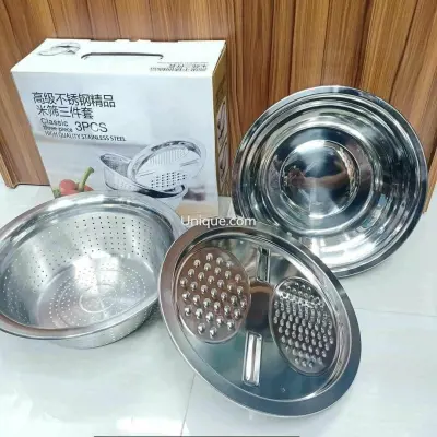 3-Piece Premium Multi-Functional Stainless Steel Kitchen Set