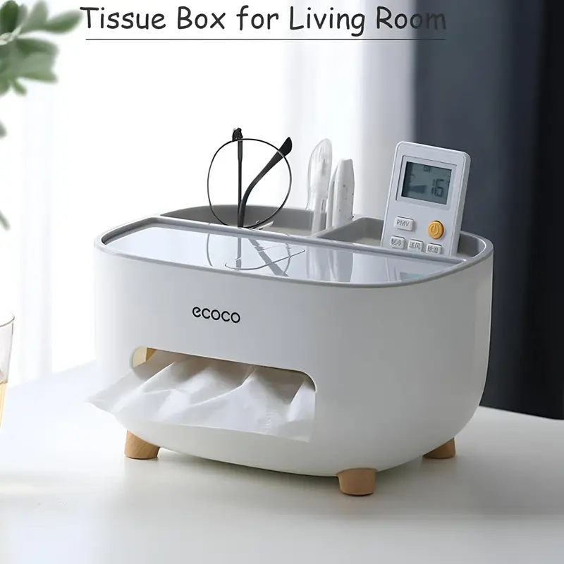 Ecoco Multifunctional Tissue Box Organizer.
