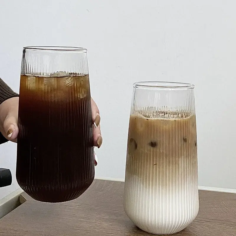 Ribbed Highball Glass.