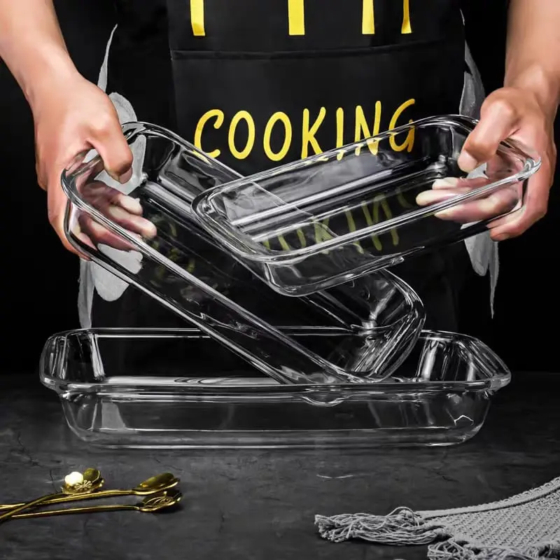 100% Oven Proof Borosilicate Glass Set