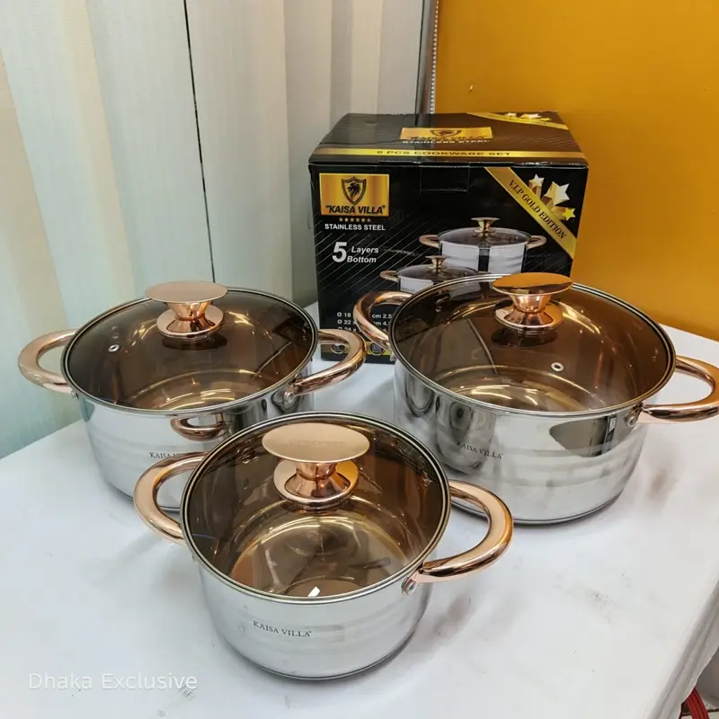 KAISA VILLA 3pcs Premium Cookware Set KV-1043