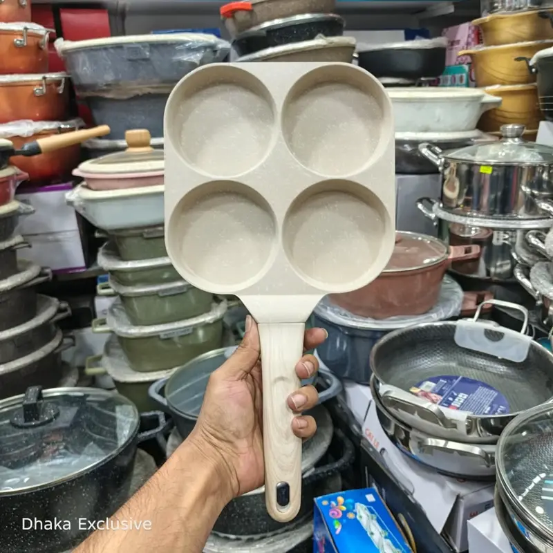 Non-stick fry pan 4 part Pan