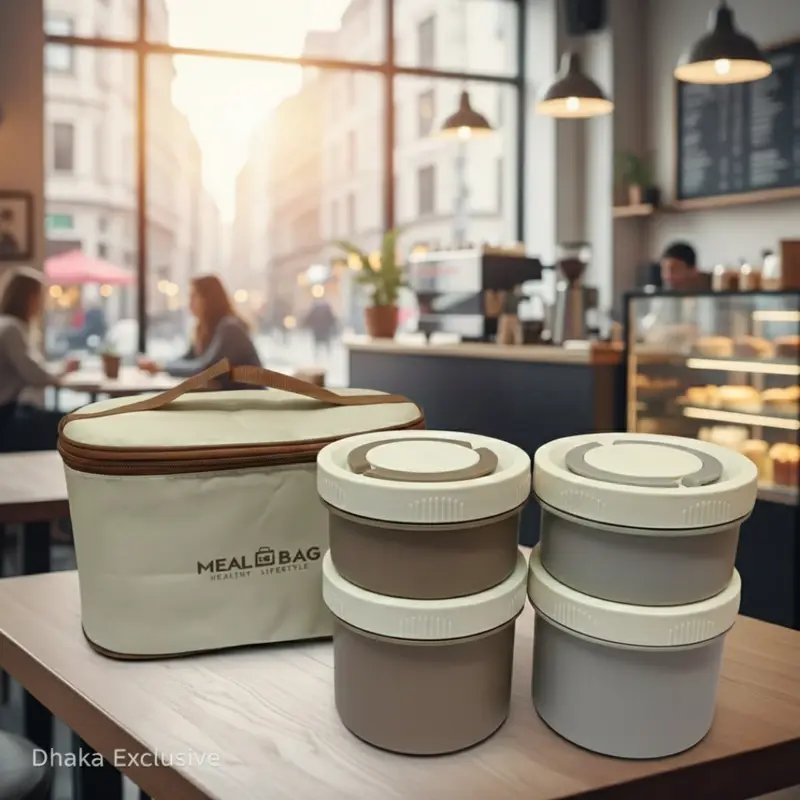 Premium 4-Piece Insulated Meal Bag & Lunch Box Set