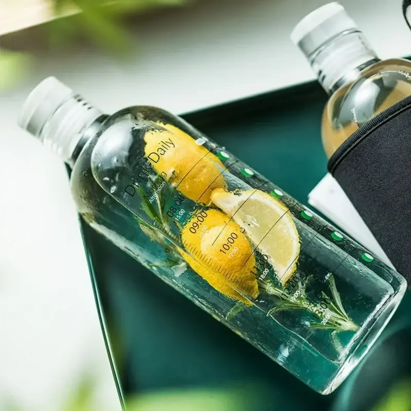 ribbed glass teacup and saucer set