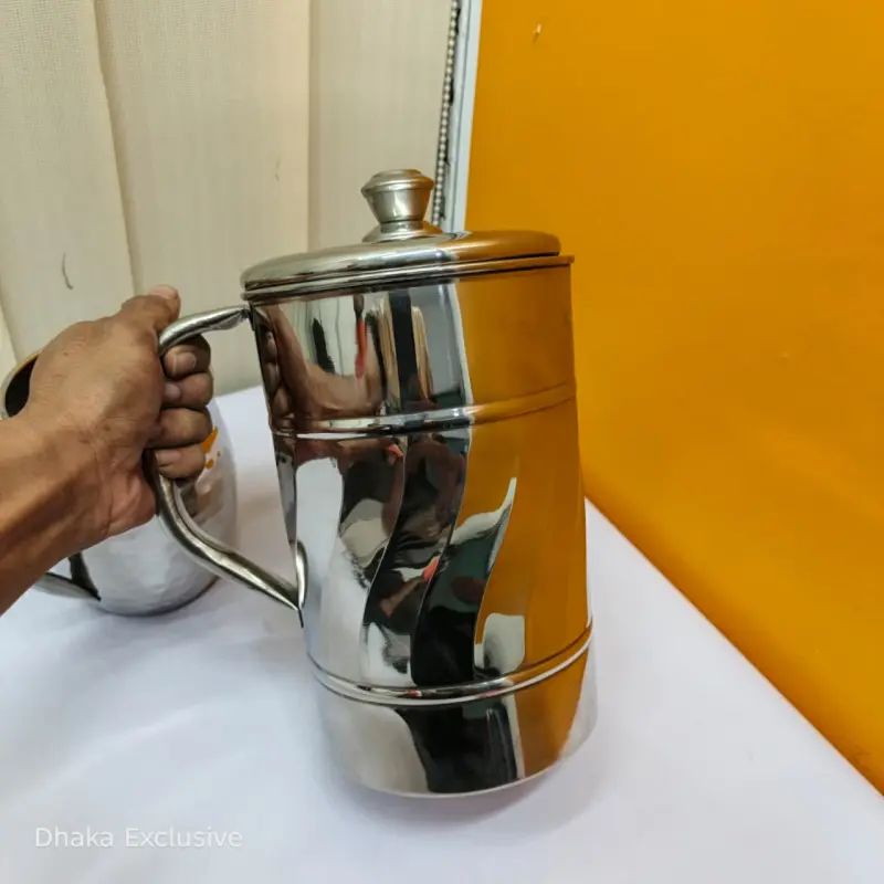 Stainless Steel Water Jug and Mug Set (2pcs)