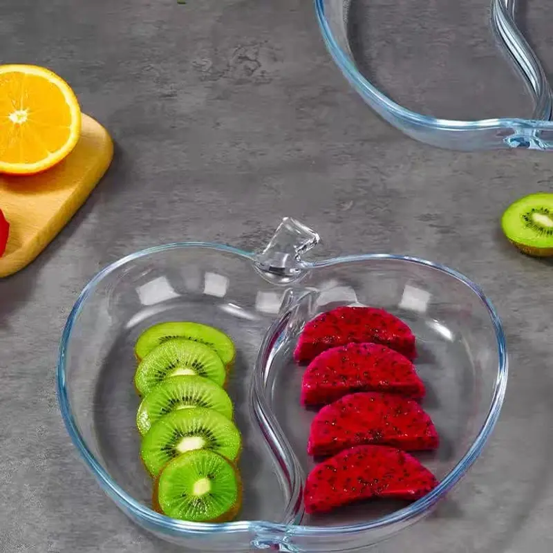 Creative Summer Fruit Plate, Microwave-Safe Western Food & Snack Dish Apple