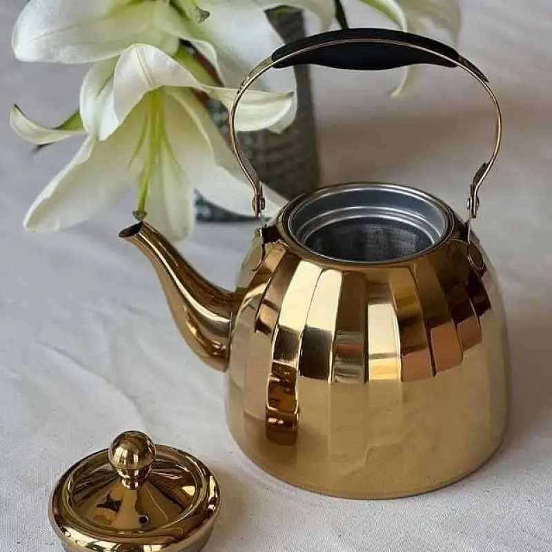 Stainless Steel Golden Kettle