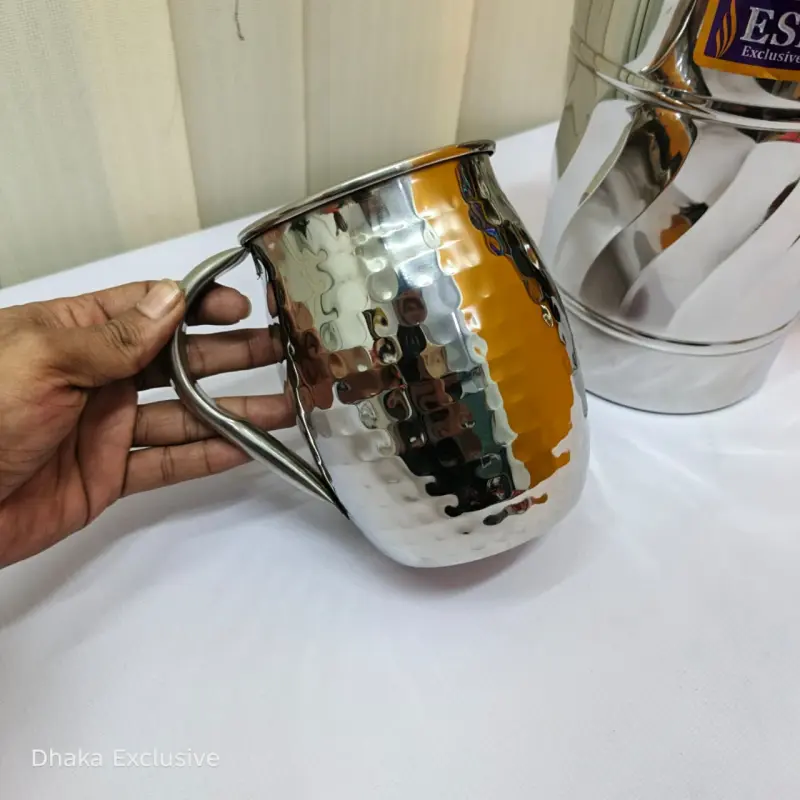 Stainless Steel Water Jug and Mug Set (2pcs)