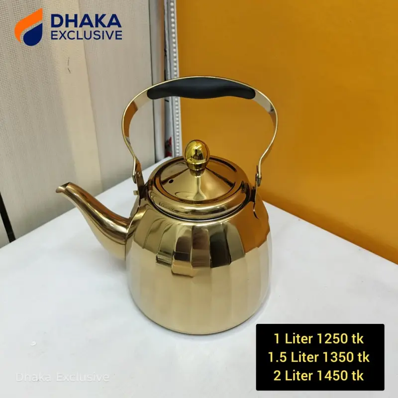 Stainless Steel Golden Kettle