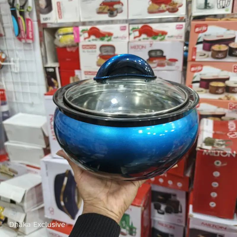 Premium Metallic Blue Insulated Hotpot – (Blue)