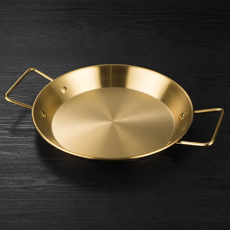 Golden Decorative Metal Serving Tray