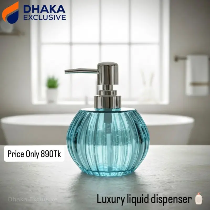 Luxury Crystal-Cut Liquid Soap & Lotion Dispenser