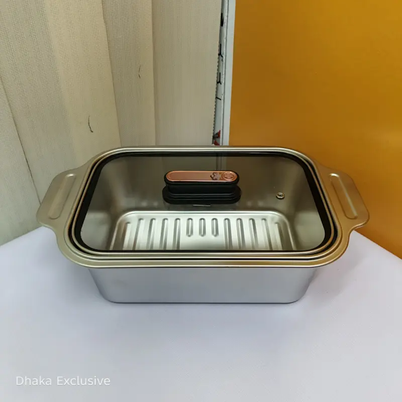 Premium Deep-Body Electric Multi-Cooker & Grill Pan