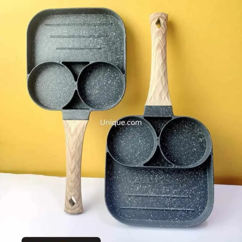3-in-1 Non-Stick Breakfast Grill & Fried Egg Pan