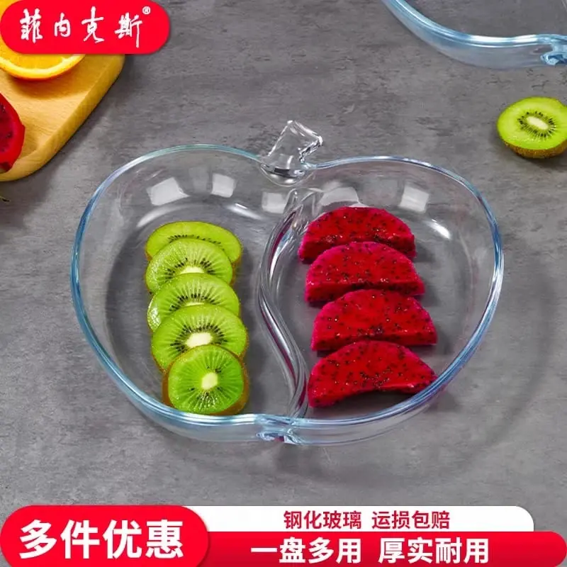 Creative Summer Fruit Plate, Microwave-Safe Western Food & Snack Dish Apple